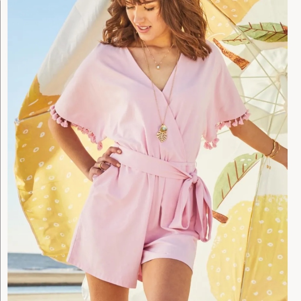 Spartina 449 Stella Beach Romper with tassels